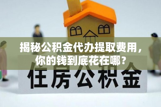 江孜揭秘公积金代办提取费用，你的钱到底花在哪？