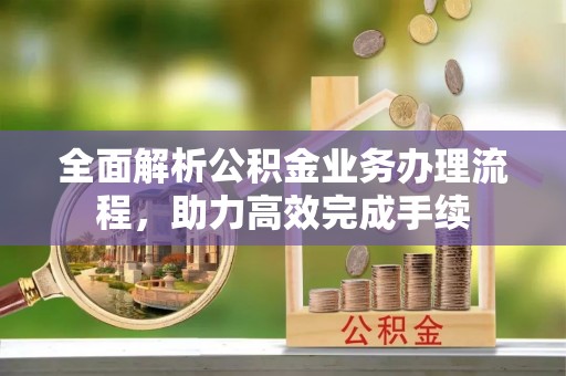 江孜全面解析公积金业务办理流程，助力高效完成手续