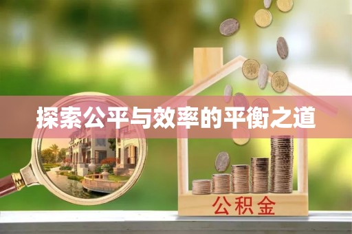 江孜探索公平与效率的平衡之道