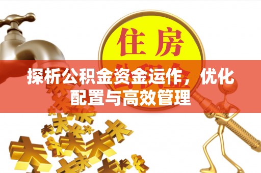 江孜探析公积金资金运作，优化配置与高效管理